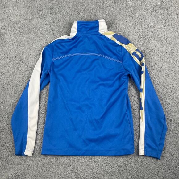 Adidas UCLA Women's Small Blue Gold ClimaLite Bruins Long Sleeve Track Jacket - Picture 11 of 12